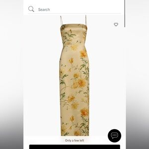 Reformation Frankie Floral Silk Column Maxi Dress